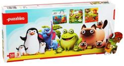 Puzzlika Kedvenc állatok 3 az 1-ben XXL puzzle Ajánlott 3-6 éves korig unisex [Cikkszám 44676]