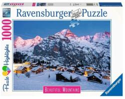 Ravensburger Puzzle 1000 db - Berner Oberland, Mürren Ajánlott 10-99 éves korig unisex [Cikkszám 93724]