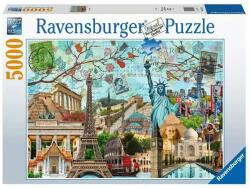 Ravensburger Puzzle 5000 db - Nagyvárosi kollázs Ajánlott 10-99 éves korig unisex [Cikkszám 86839]