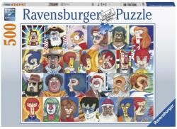 Ravensburger Puzzle 500 db - Arcok Ajánlott 10-99 éves korig unisex [Cikkszám 53874]