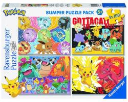 Ravensburger Puzzle 4x100 db - Pokemon Ajánlott 5-99 éves korig unisex [Cikkszám 3833]