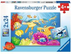 Ravensburger Puzzle 2x24 db - Színes víz alatti világ Ajánlott 4-6 éves korig unisex [Cikkszám 3803]