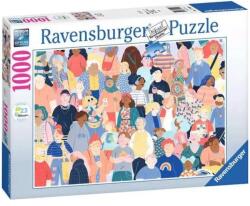 Ravensburger Puzzle 1000 db - Emberek Ajánlott 10-99 éves korig unisex [Cikkszám 10454]