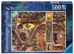 Ravensburger Puzzle 500 db - Nevetséges könyvtár Ajánlott 10-99 éves korig unisex [Cikkszám 73321]
