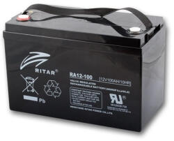 Ritar 12V 100Ah RA12-100 Longlife zárt ólomsavas zselés akkumulátor (Ritar-RA12-100)