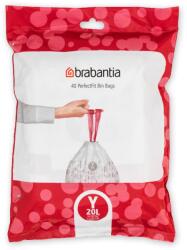 Brabantia Saci pentru gunoi Y PERFECTFIT 20 l, 40 buc, Brabantia (BRAB138263)