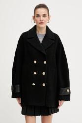 PINKO kabát gyapjú keverékből - fekete S