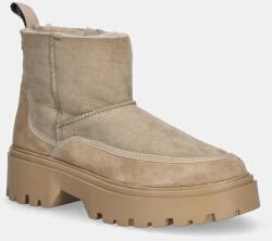 Tommy Hilfiger velúr bokacsizma REAL SHEARLING PULLON - bézs Női 38