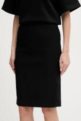 Guess szoknya CRETA fekete, midi, ceruza fazonú, W5BD84 W2362 - fekete XS