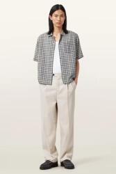 AllSaints gyapjú nadrág TALLIS - bézs 33