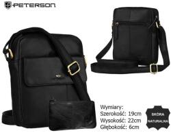 ZELLIA Peterson Férfi Bőr Oldaltáska Ptn 719E-Opu-6859 Fekete (ZLK-ptn-719eopu6859-b-41282137)