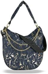 ZELLIA Női Válltáska Zlb312 Sötét Kék-Arany - Leaf - (ZLK-zlb312-50958801)