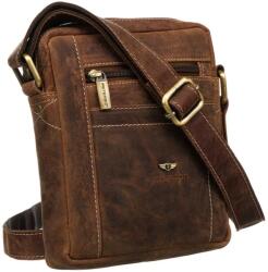 ZELLIA Peterson Férfi Bőr Oldaltáska Ptn 2505840-Nsh-4871 Tan - Világos Barna (ZLK-ptn-2505840nsh-ta-04713142)