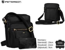 ZELLIA Peterson Férfi Bőr Oldaltáska Ptn 710E-Opu-6736 Fekete (ZLK-ptn-710eopu6736-b-04344551)