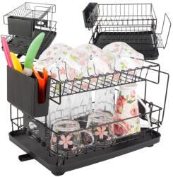  Kétszintes konyhai szárító tálcával (v07349)