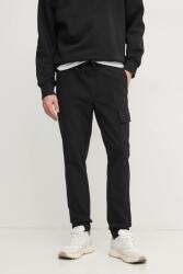 Calvin Klein nadrág férfi, fekete, testhezálló, J30J326765 - fekete M