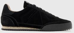 AllSaints velúr sportcipő HARRI LOW TOP - fekete Férfi 45