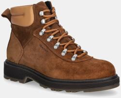 Gant bőr bakancs Wootlynne barna, lapos talpú, 31543079 - barna Női 40