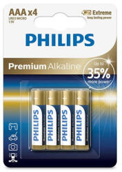 Philips LR03M4B/10 elem premium alkali aaa 4-bliszter (LR03M4B10)