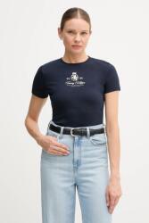 Tommy Hilfiger t-shirt sötétkék, WW0WW47316 - sötétkék XS