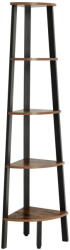  Sarokpolc TAYLOR 5 polc 159x34 cm, rusztikus barna