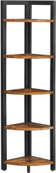  Sarok polcos állvány TAYLOR 5 polc 150x30 cm, rusztikus barna