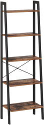  Könyvespolc TAYLOR 5 polc 172x56 cm, rusztikus barna