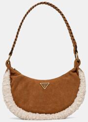 Guess velúr táska AMITA - barna Univerzális méret - answear - 45 990 Ft