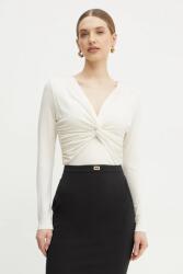 HUGO BOSS felső fehér, női, sima, 50534546 - bézs L