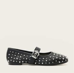 AllSaints bőr balerina cipő HOLLY STUD SHOE - fekete Női 38