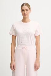 Guess pamut póló rózsaszín, V5BI16 K8FQ4 - rózsaszín M