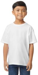 Gildan Gyermekek/gyerekek Softstyle Plain Midweight póló fehér