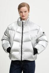 HUGO Blue rövid kabát ezüst, téli, oversize, 50546368 - ezüst L