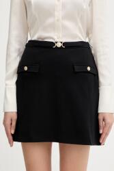 Guess szoknya CHRISSY fekete, mini, harang alakú, W5BD61 KCMU2 - fekete XS
