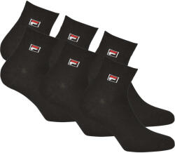 Fila Quarter Zokni 6-Pack Unisex Fekete 39-42 fekete