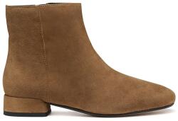 Geox velúr bokacsizma D DHYALMA barna, lapos talpú, D561NA 000ZT C6372 - barna Női 38