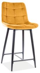 SIGNAL MEBLE Bárszék CHIC H-2 Velvet | curry (CHICH2VCCU)