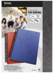 Fornax Hátlap, A4, 250 g. matt bőrhatású 100 db/csomag, Fornax, fekete (A-101087) - tonerpiac