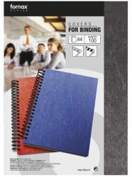 Fornax Hátlap, A4, 250 g. matt bőrhatású 100 db/csomag, Fornax, fekete (A-101087) - mystock