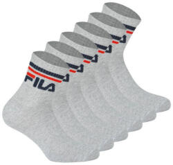 Fila Quarter Zokni 6 db, Szürke, 43-46 szürke