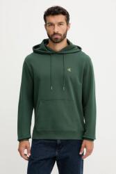 Calvin Klein pamut melegítőfelső zöld, sima, kapucnis, LV04RC297G - zöld XL - answear - 26 990 Ft