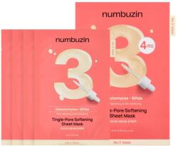 Numbuzin No. 3 Tingle-Pore Softening Sheet Mask - 5 bucăți Masca de fata