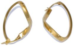 Ékszershop Csavart ovál arany fülbevaló (1319820)