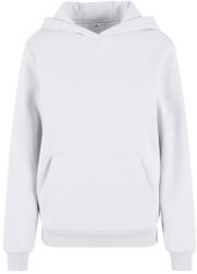 Build Your Brand Puha női kapucnis pulóver Fluffy - Fehér | XS (BY289-1000384611)