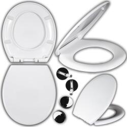 Retoo Soft-Close Lágyan lecsukódó, WC-ülőke, 43 x 37 cm, fehér (OR1060)