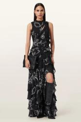 AllSaints viszkóz ruha CADY - fekete 40