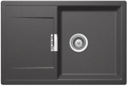 SCHOCK Mono D-100 Cristadur Stone gránit mosogatótálca, szifonnal, palaszürke, beépíthető (6426980541779)