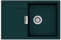 SCHOCK Mono D-100 Cristadur Green Line Ivy gránit mosogatótálca, szifonnal, sötétzöld, beépíthető (6426980541762)
