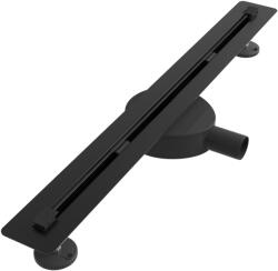 Gamma Proline lineáris padlóösszefolyó 70 cm, fekete, beépíthető (OLPL-700bk)