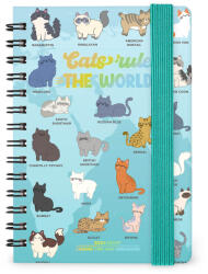  AG2612142 Legami határidőnapló (8, 5x13 cm, spirálos) heti, cicás 2026 (AG2612142)